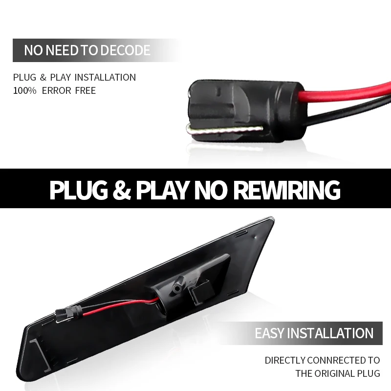 2 قطعة ل 911 كاريرا 997/S 997/Targa 997/4S 997/كاريرا GTS 997 LED الجانب ماركر مصابيح ديناميكية سيارة بدوره أضواء الإشارة 12 فولت Canbus #6