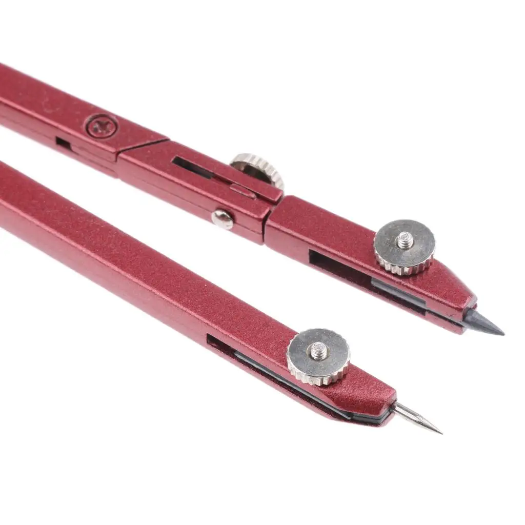 Professional Metal Drafting Compass with Spring Bow Design Math Drawing Tool for Geometry Students School Art
