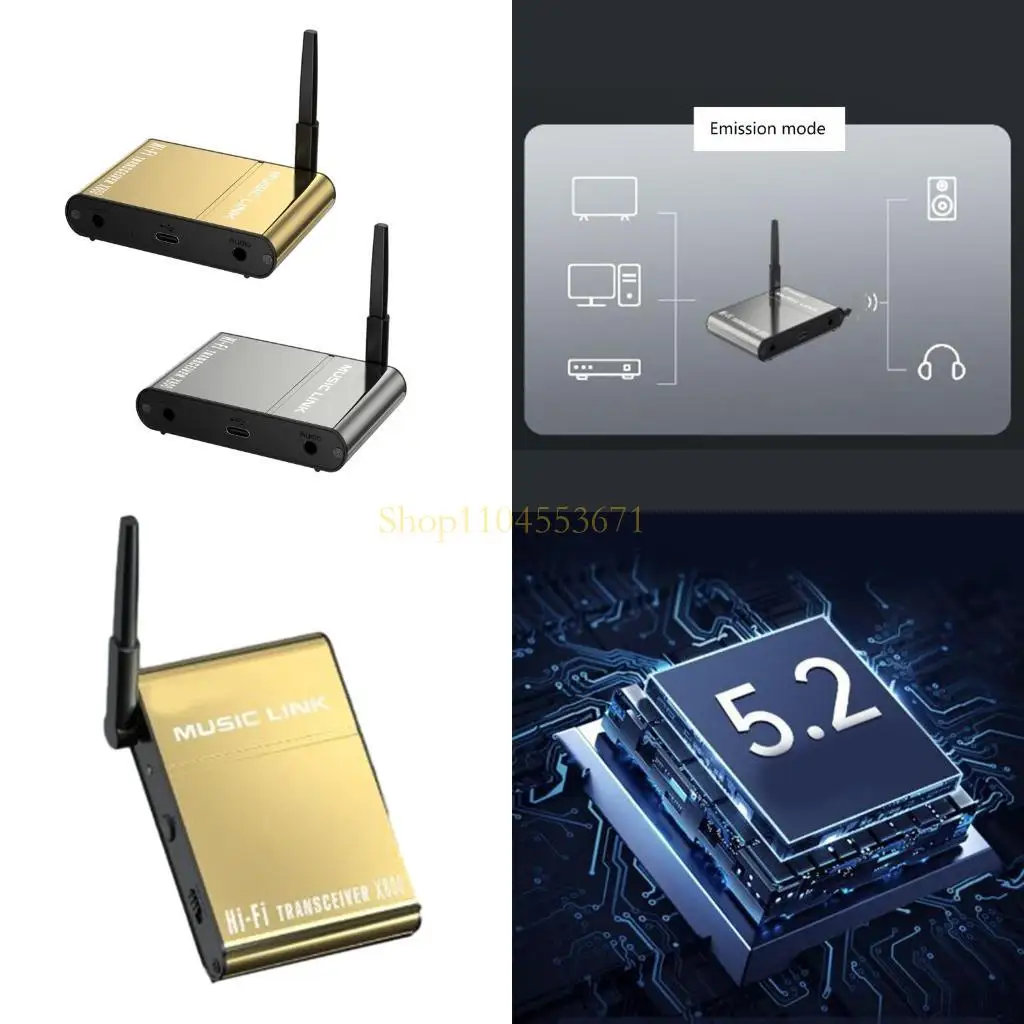 

Бестселлер Bluetooth-совместимый адаптер 5.2 с дальним радиусом действия, беспроводной музыкальный приемник HiFi