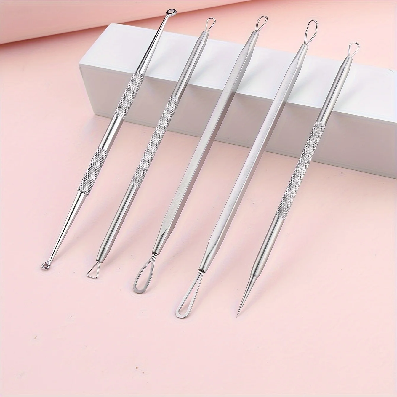 5 قطعة ملاقط الشعر نام حب الشباب إزالة الرؤوس السوداء الإبر النقاط السوداء الأنظف المسام الأنظف التطهير العميق الوجه أدوات العناية بالبشرة #6