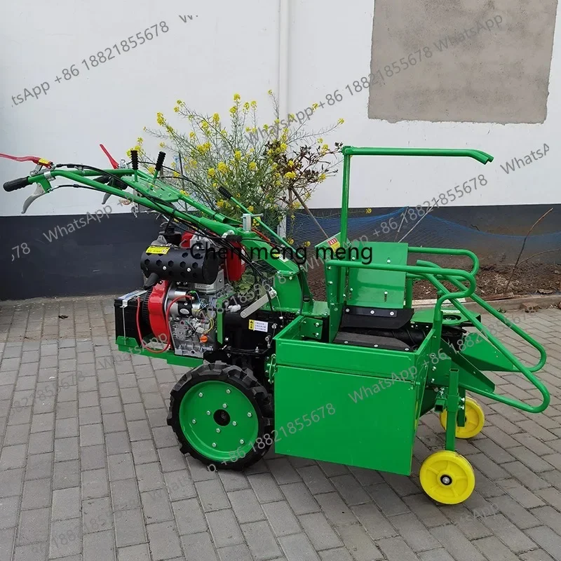 A55 Small household corn harvester hand-held fully automatic self-propelled single-row integrated harvester diesel high horsepow
