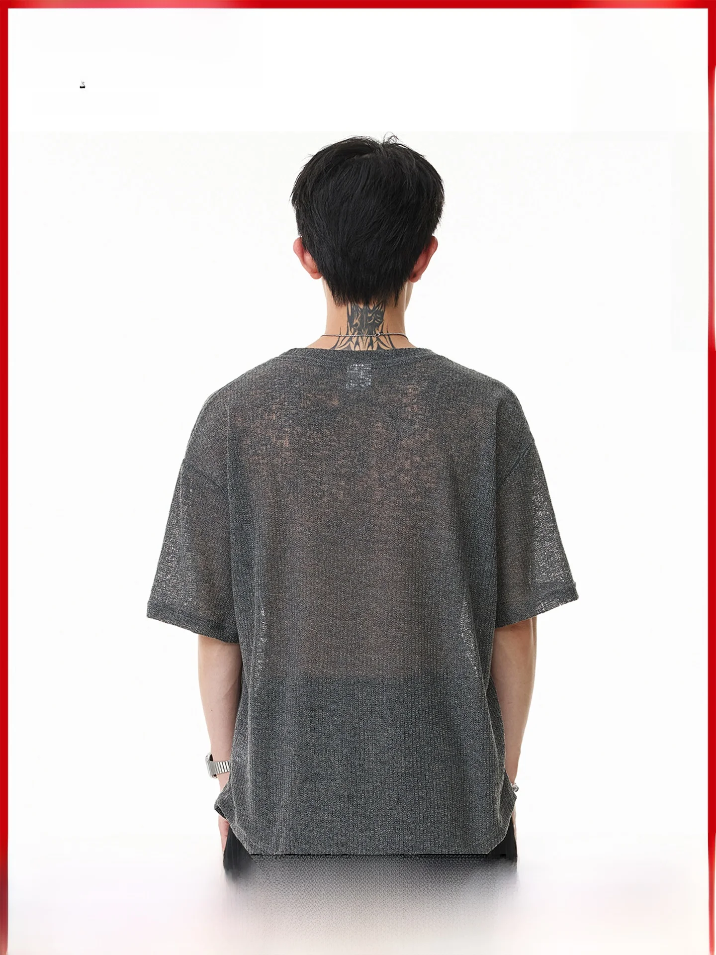 Cleanfit Micro-perforated Lightweight Short Sleeve T-shirt Men's Summer Loose Fit Top Breathable Comfortable Polyester