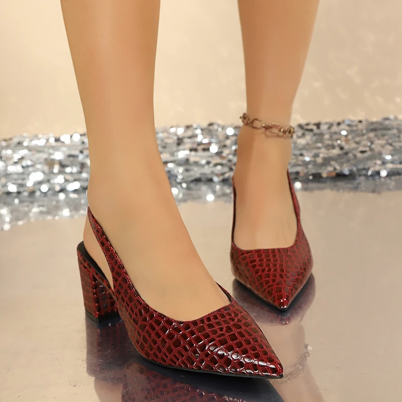 

Summer High Heels Sandals Women 2026Sexy Slippers Trend Dress Pump Brand Elegant Women's Shoes Thick High Heels Zapatos De Mujer