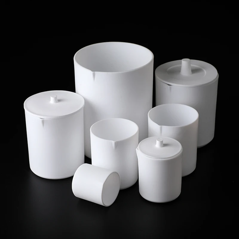 PTFE Beaker  F4 Beakers Capacity 30ml 50ml 100ml 200ml 250ml 500ml  Measuring Cup Acid Alkali Resistance for Laboratory，1Piece