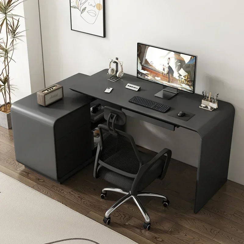 Premium Living Room Luxury Office Desks Italian Simplicity Modern Multifunctional Office Desks Adjustable Computer