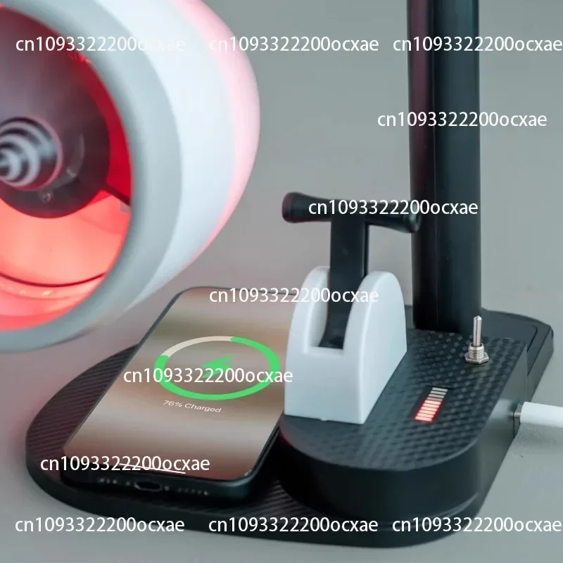 Humidifier Aircraft Engine-shaped Humidifier Turboprop Engine Fan Model Toy Humidifying Spray Red Light Flame Projection Item