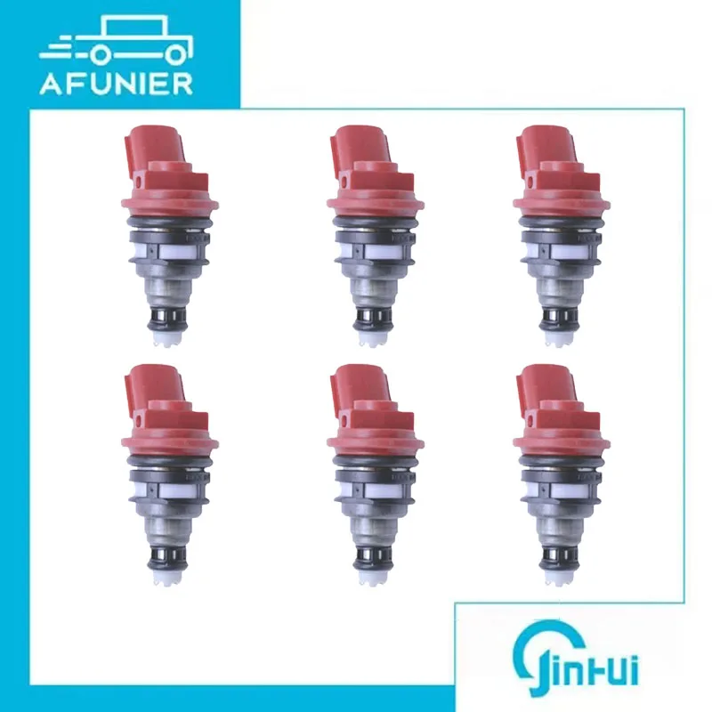 6Pcs Fuel Injector Nozzle For Nissan Infiniti 2.0L 3.0L Z32 SR20 Ka24de OE No.:16600-53J00