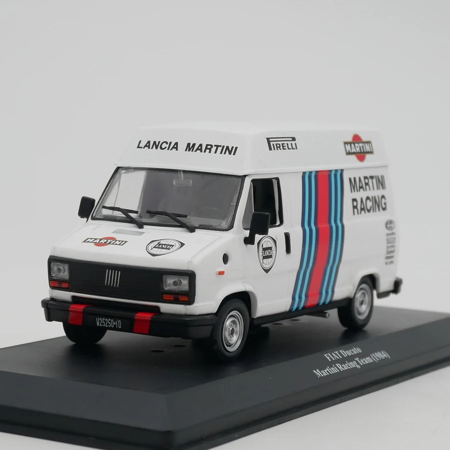 Diecast Ixo 1:43 Scale Fiat Ducato Van Martin Racing Team Alloy Car Model Collectible Toy Gift Souvenir Display Ornament