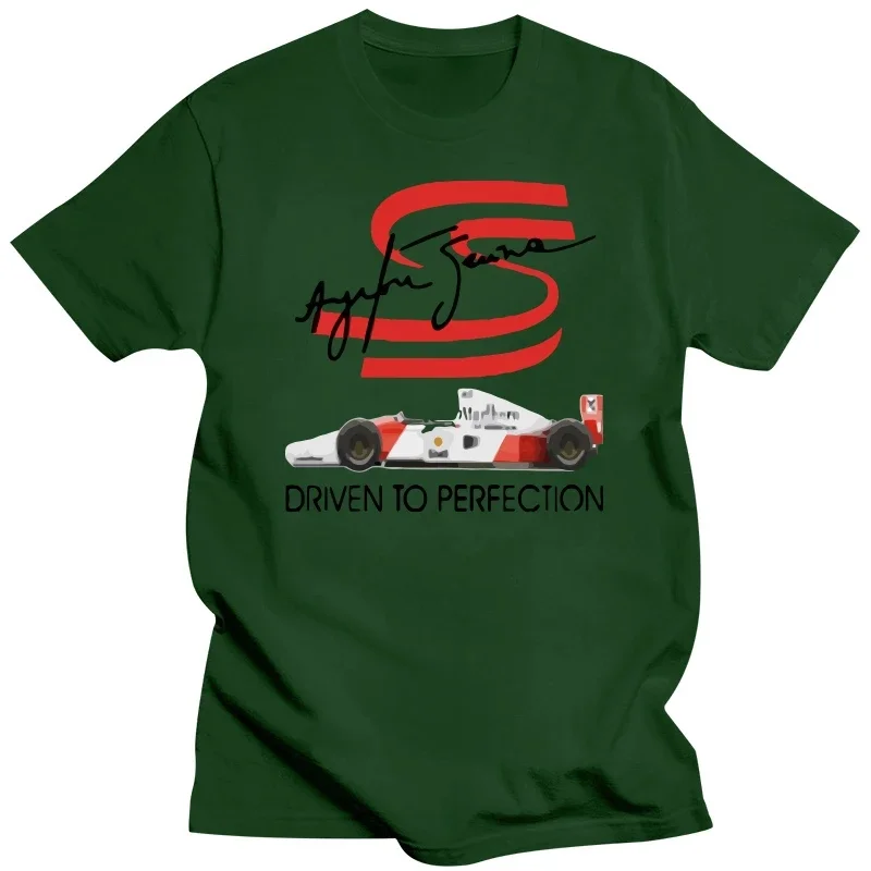 2024 NEW Men T Shirt Fashion Ayrton Senna White Classic T Shirt Funny T-shirt Novelty Tshirt Women