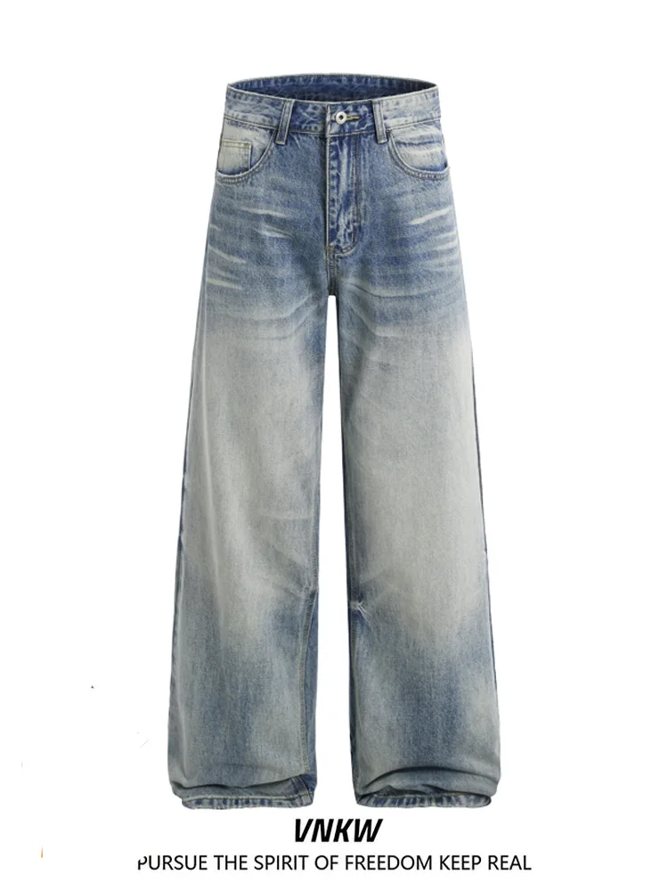 

Джинсы Cleanfit American Waed прямого кроя, повседневные свободные брюки с широкими штанинами, молодежные, износостойкие, из смесового хлопка