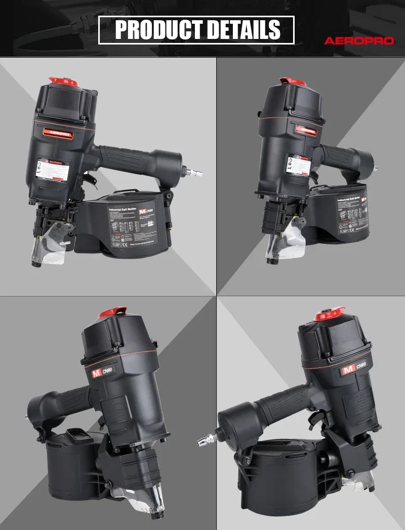 Bobina pneumática Nailer Gun para Montar Pallet Esgrima De Madeira, Ferramenta De Ar Industrial, De Alta Qualidade, MCN80