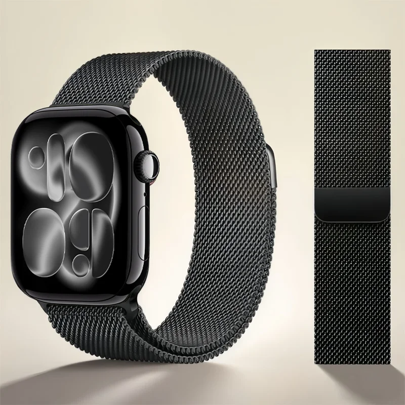 Milanese حزام ل سوار ساعة يد آبل 45 مللي متر 44 مللي متر الترا 3 2 49 مللي متر 41 مللي متر 40 مللي متر سوار iwatch سلسلة 9 7 8 6 SE 5 4 10 11 42/46 مللي متر Correa