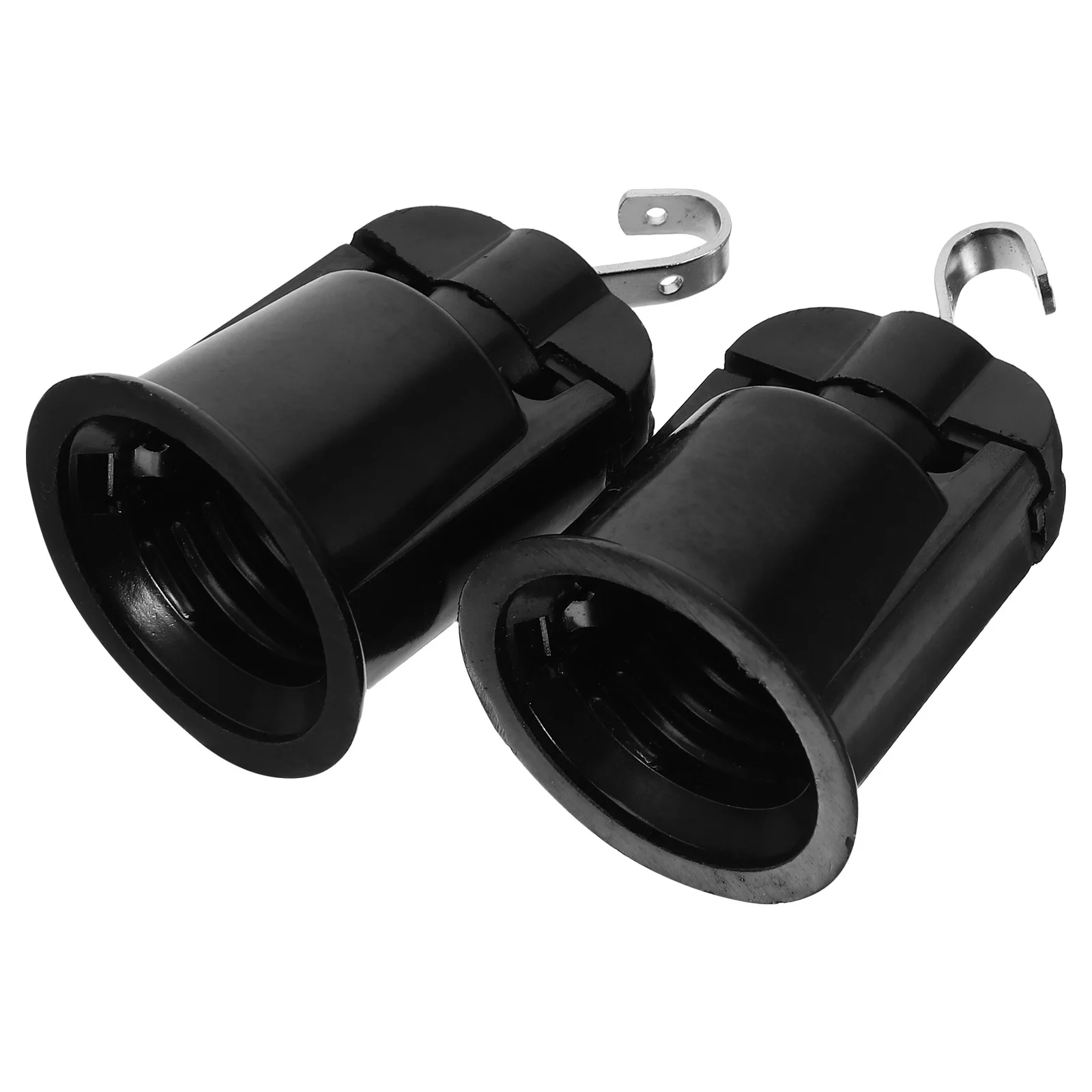 

2Pcs E26 Light Socket Holder Bakelite Hanging Hook Pendant Light Fixture Christmas Tree Holiday Lighting Bulb Socket