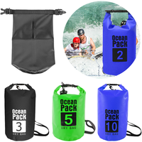 2L/3L/5L/10L/15L Waterproof Dry Bag Pack Sack Swimming Kayaking River Trekking Floating Sailing Canoing Boating Water Bag