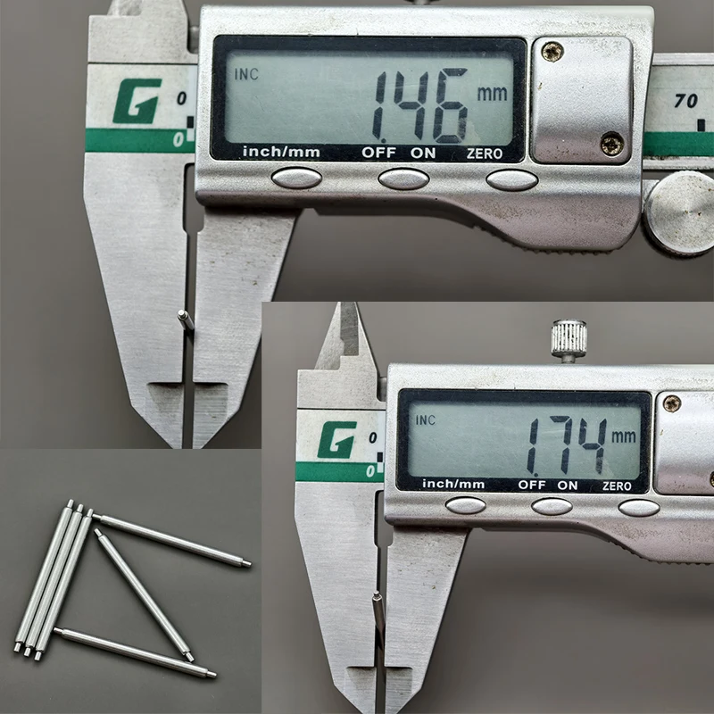 10 шт., диаметр 1,5 мм/1,8 мм, без поддержки, пружинный стержень, штифты для ремешка для часов, подходят для ширины 12-26 мм, браслет для часов, шпильки из нержавеющей стали