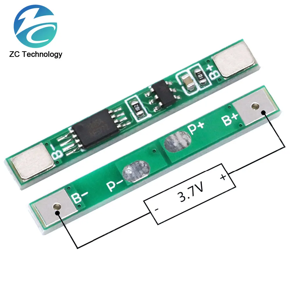 1S 3.7V 3A litowo-jonowy BMS PCM tablica zabezpieczająca baterię Pcm do 18650 litowo-jonowej baterii Li