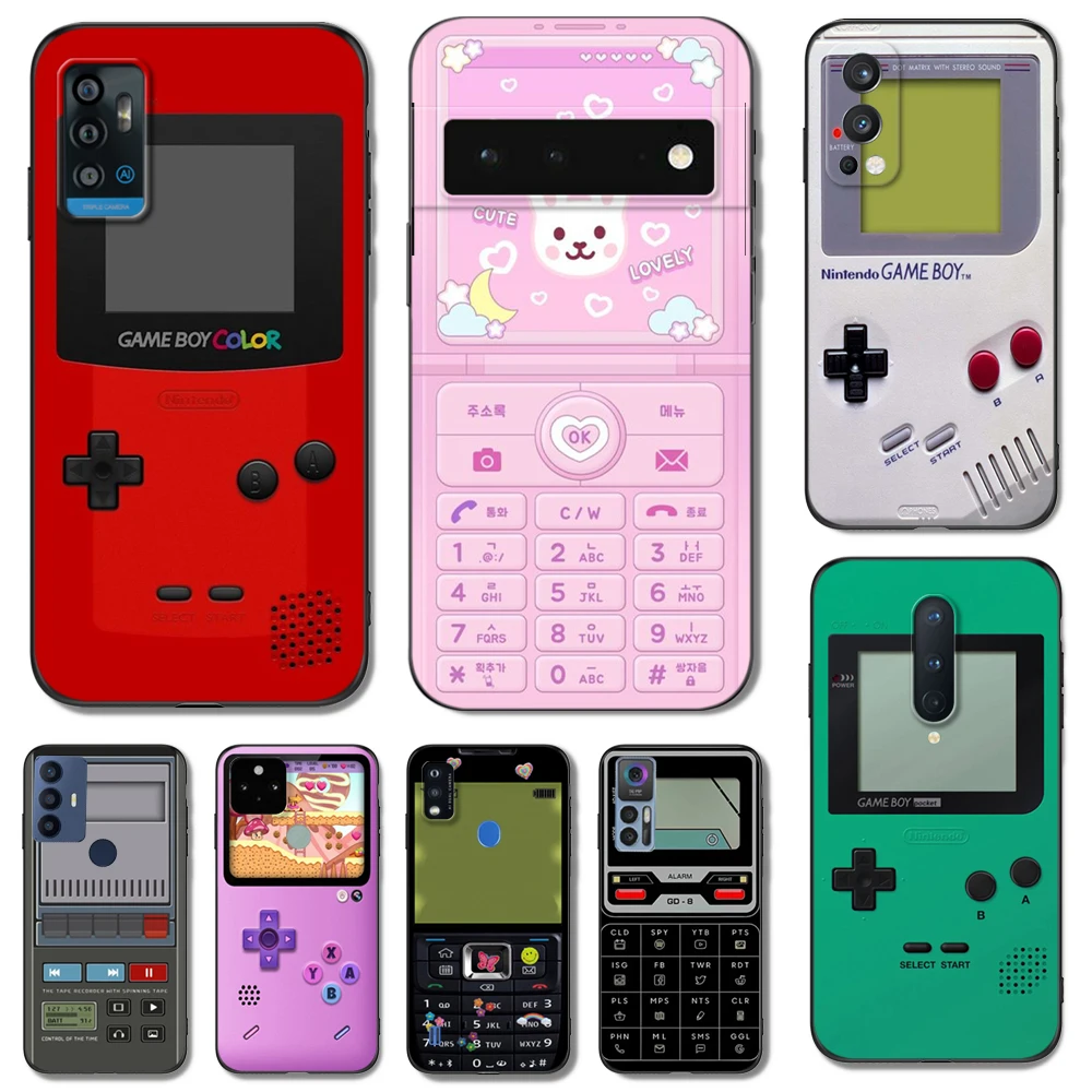 Черный чехол ТПУ для телефона TCL 20 20L 10 lite 10L PLUS PRO 20E 20R 20SE 20XE 205 20B 20Y Retro phone