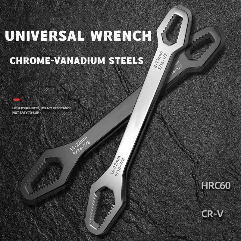 

8-22mm Universal Torx Wrench Self-tightening Non-slip Double-head Torx Spanner Screw Nuts Wrenches Repair Hand Tools for Factory