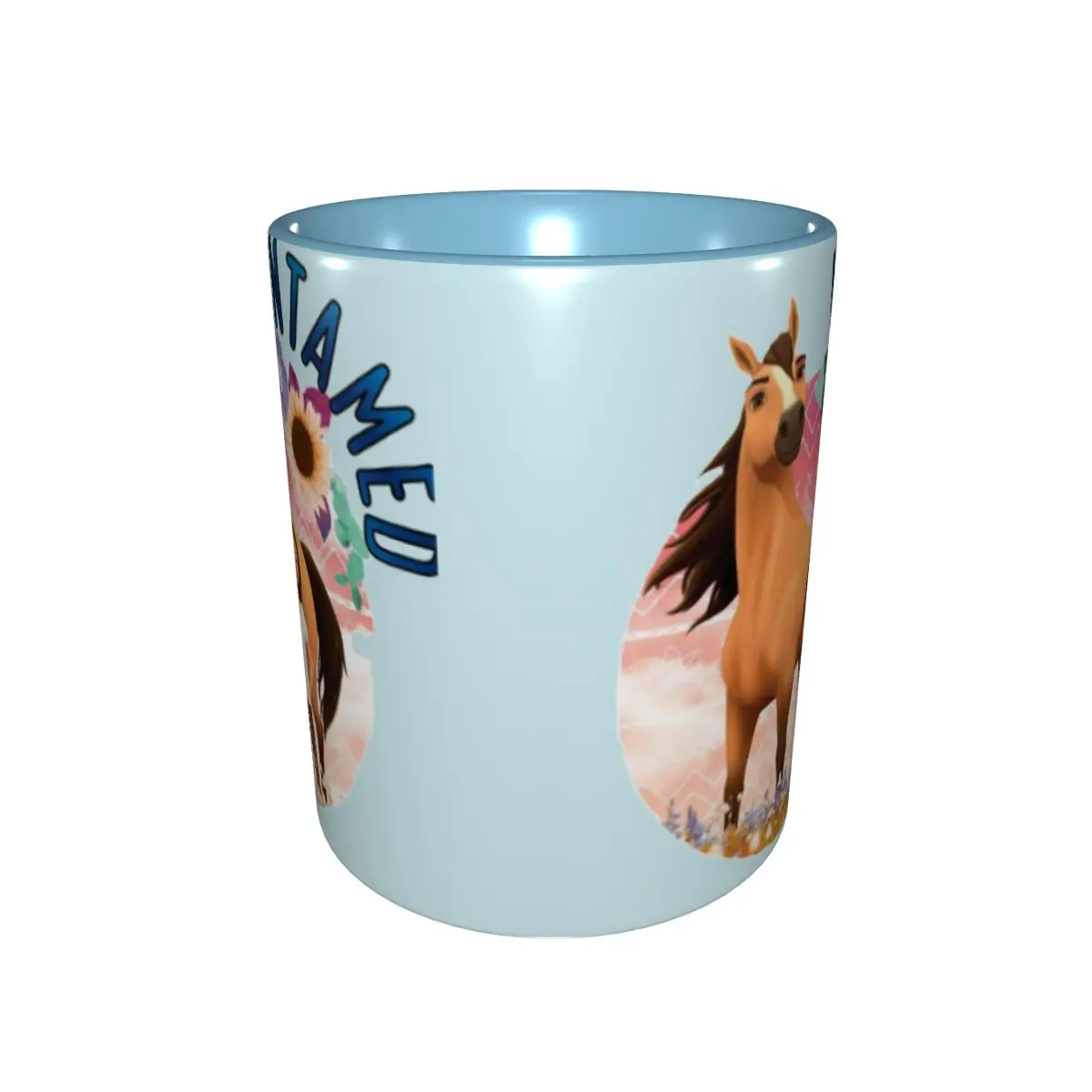 Untamed Spirit Riding Free Mug Funny Ceramic Coffee Cups Tea Mugs Milk Cup Drinkware Gifts for Woman Man DIY Custom