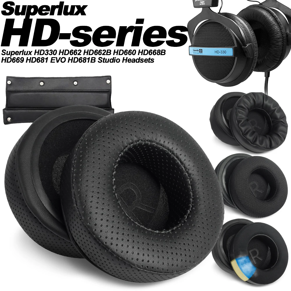 Earphone Pads For Superlux HD330 HD662 HD662B HD660 HD668B HD669 HD681 Evo HD68…