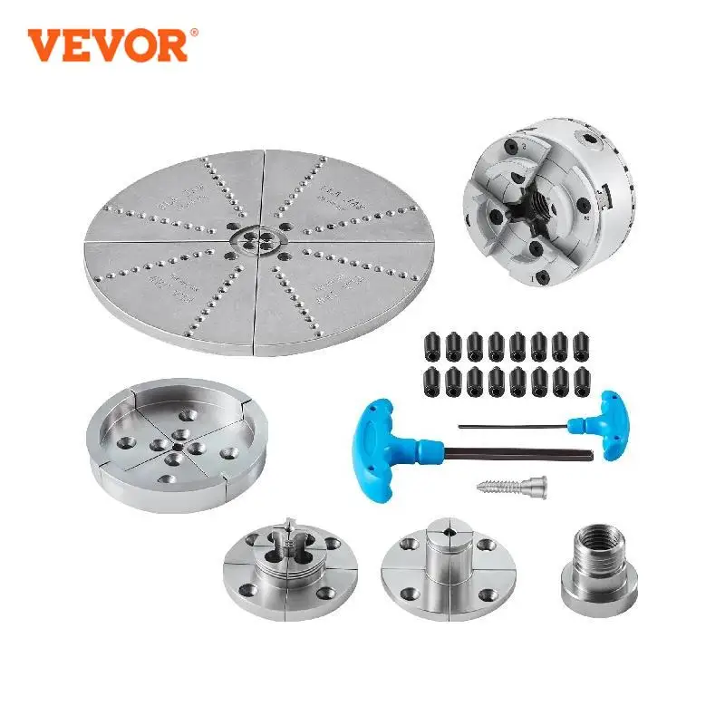 vevor metal torno chuck kp965 mandibula 375 diametro conjuntos de mandibulas ferramenta self centering acessorios para usinagem de precisao 01