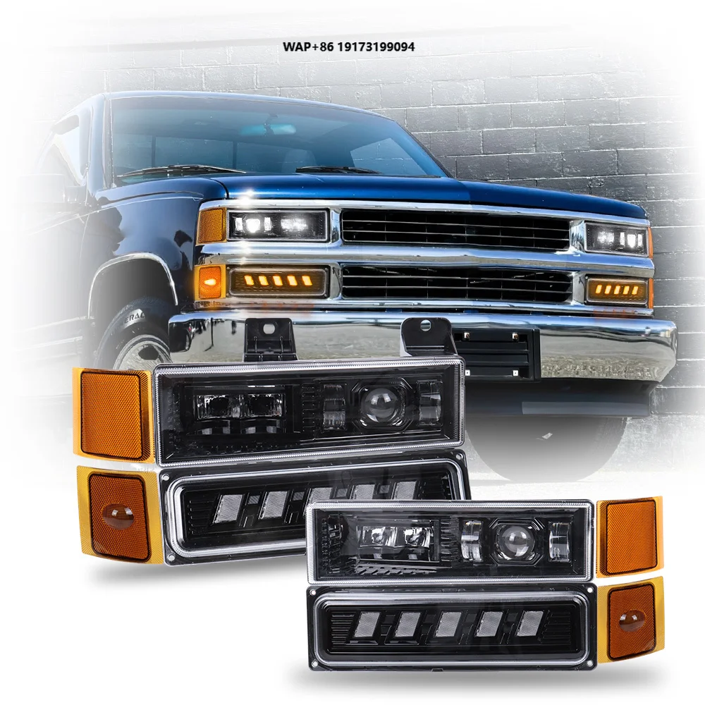 

DOT LED Headlight Turn Signal Light Side Marker for 1994-1999 Chevy C1500 Accessories Assembly