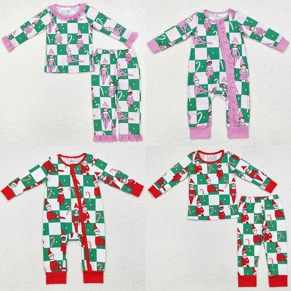 Hot Sale Kids Designer Clothes Girls Pajamas Match Baby Rompers Boutique Sibling Clothing Boys Pajamas Sleepwear Girls Outfits