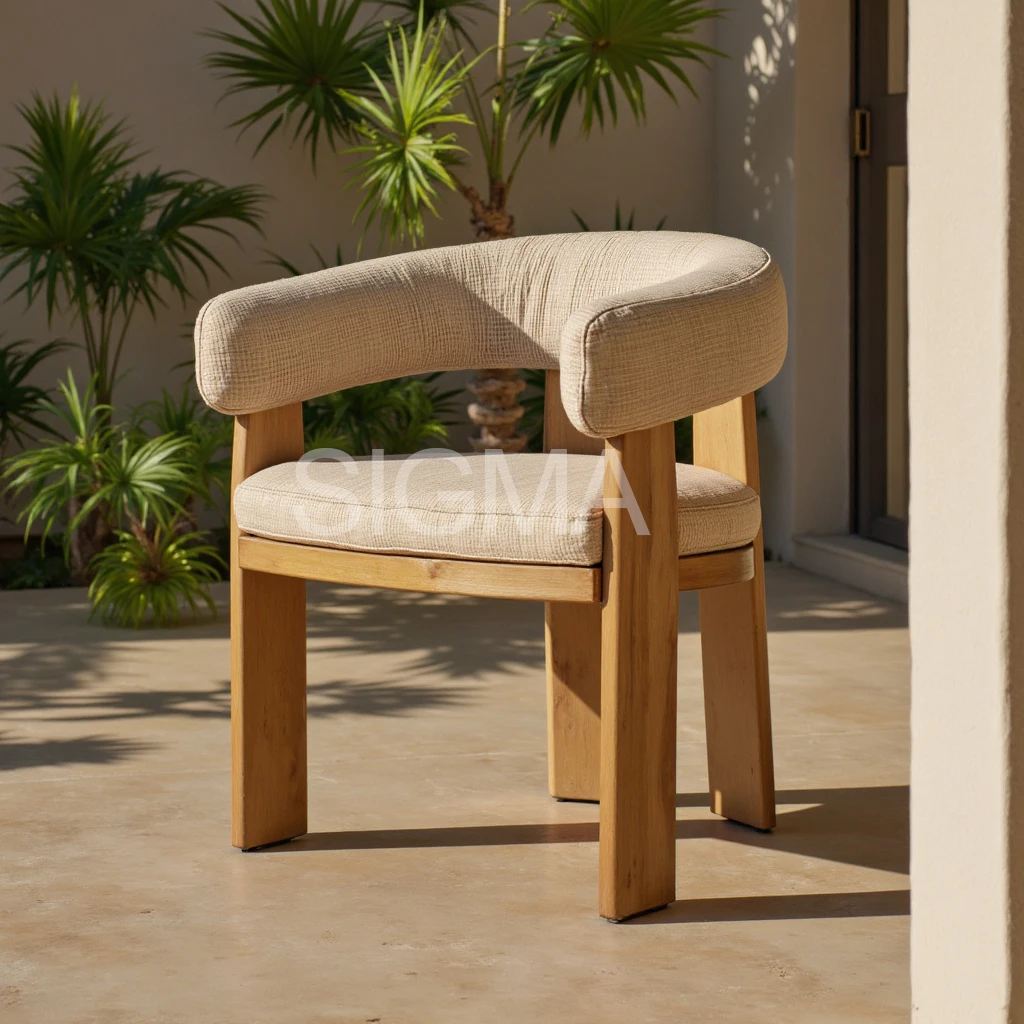 

Sigma Durable Modern Teak Outdoor Farmhouse Garden Sofa-Eco-Friendly Waterproof Comfortable 6-Seater with 2-Year Warranty