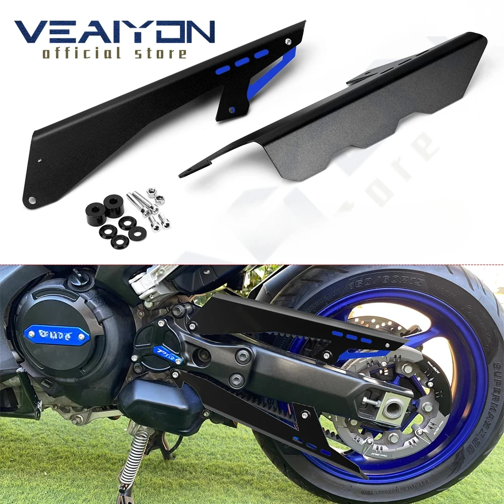 For T-MAX530 TMAX530 TMAX 530 DX SX 2017 2018 2019 2020 2021 2022 2023 Motorcycle Chain Guard Mud Cover Panel Cowl Protector