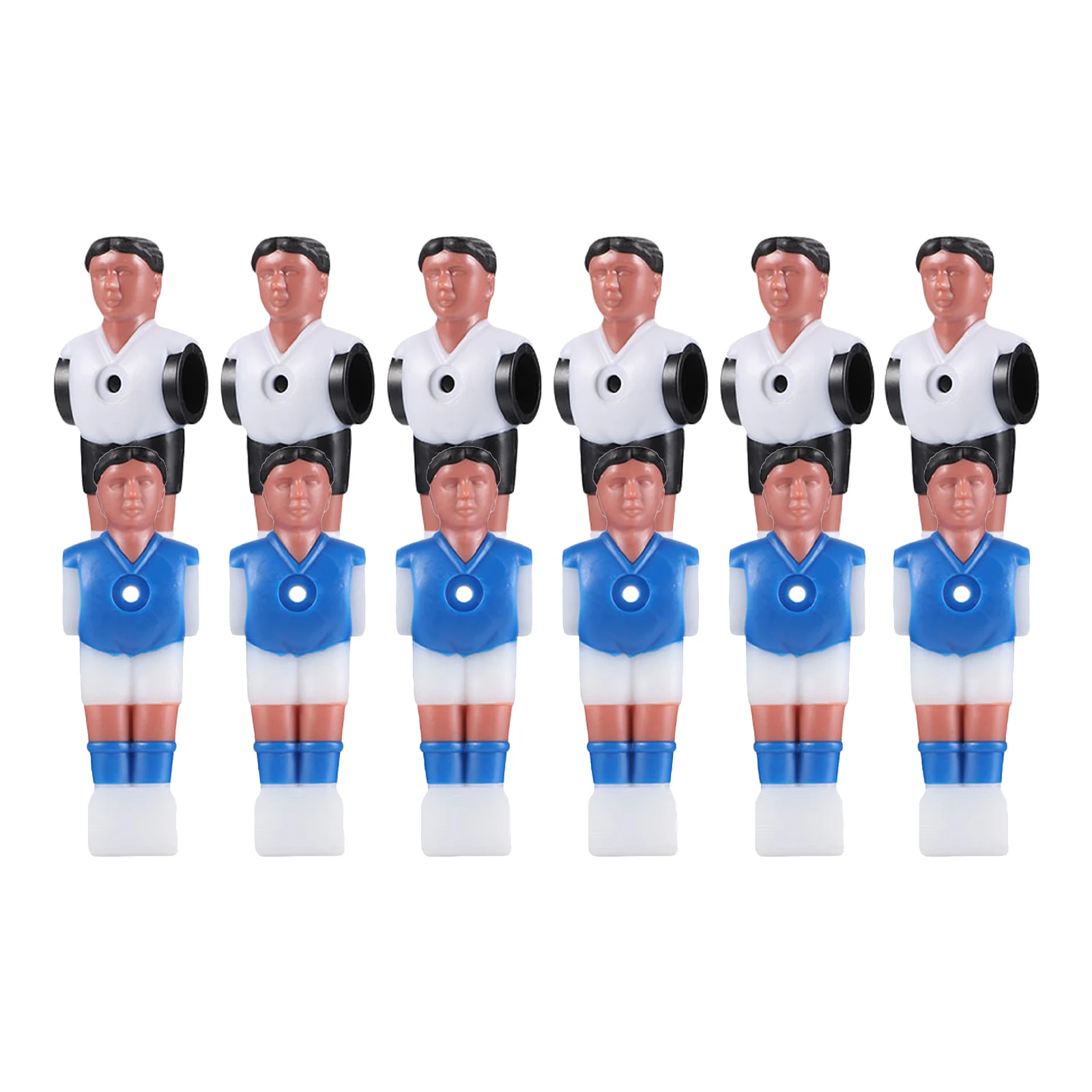 

12pcs Foosball Table Accessory Simulation Football Athletes Replacement Soccer Player Models Mini Football Player Durable