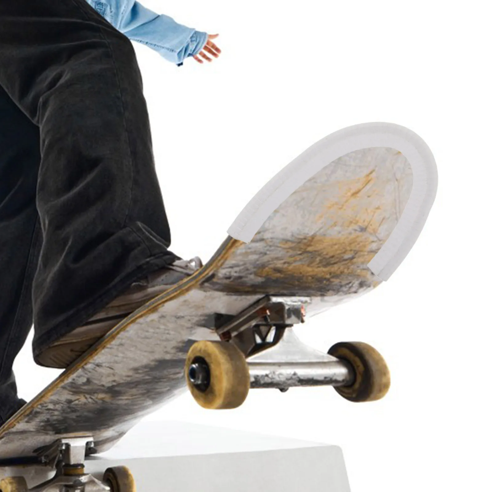 

1Pair Skateboard Deck Edge Bumper Guards Protective Cover Impact Strip for Longboard Skateboard Deck Protection Accessories