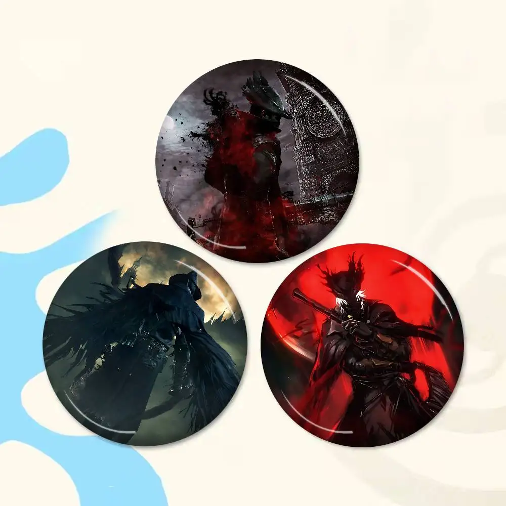 Action Game B-Bloodborne Anime Button Pin Handmade Brooch For Clothes Cartoon Badge Backpack Decoration Jewelry Accessories
