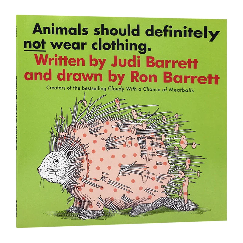 

Animals Should Definitely Not Wear Clothing, Children's books aged 3 4 5 6, English picture book, 9780689708077