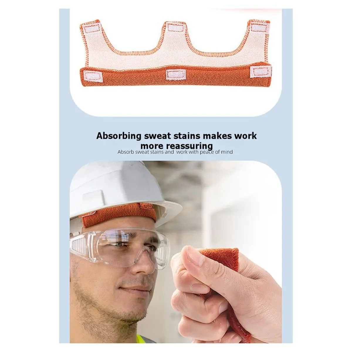 (A75U] 10 Pack Safe Hard Hat Sweatband Hard Hat Liner Replacement for Welding Hard Hat, Construction Hats, Chainsaw Hard Hat