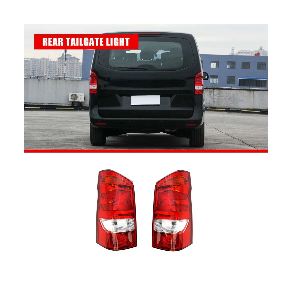 Car Rear Tailgate Tail Light Lamp for Mercedes Benz VITO W447 2015+