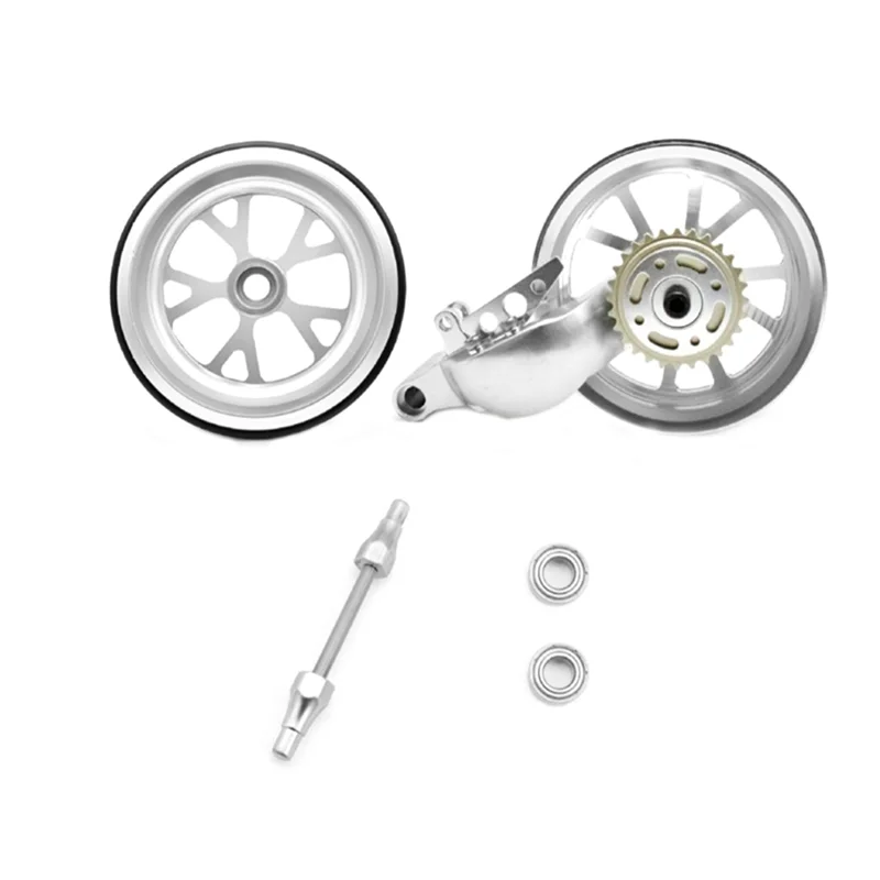 Per 1/8 Kyosho NSR500 Braccio oscillante posteriore in lega di alluminio e mozzo anteriore e posteriore RC Moto con telecomando