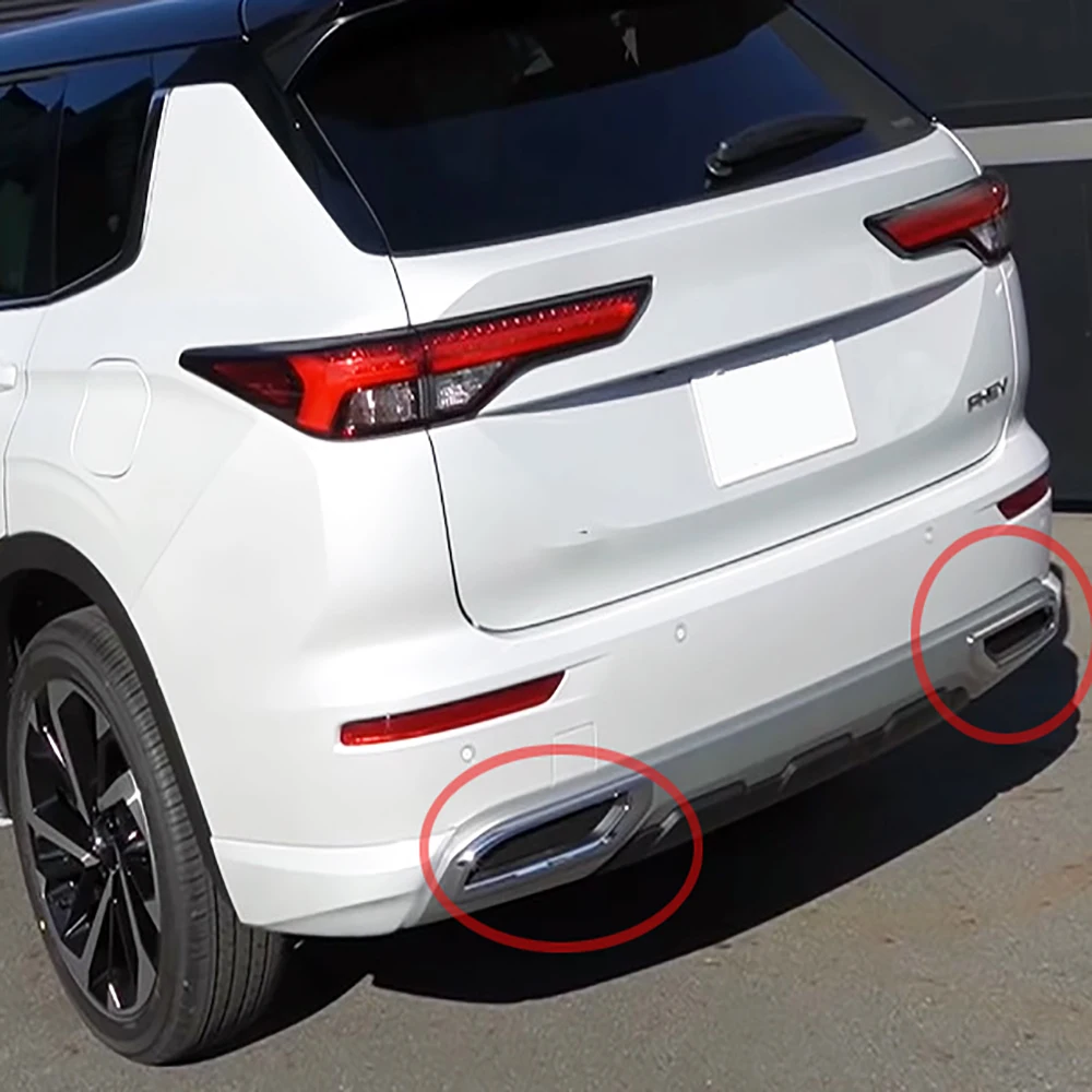 

Для Mitsubishi Outlander 2022 2023 2024, черная рамка из АБС-пластика, противотуманная фара, задний бампер, крыло, вентиляционное отверстие, защитная крышка, аксессуары для автомобиля