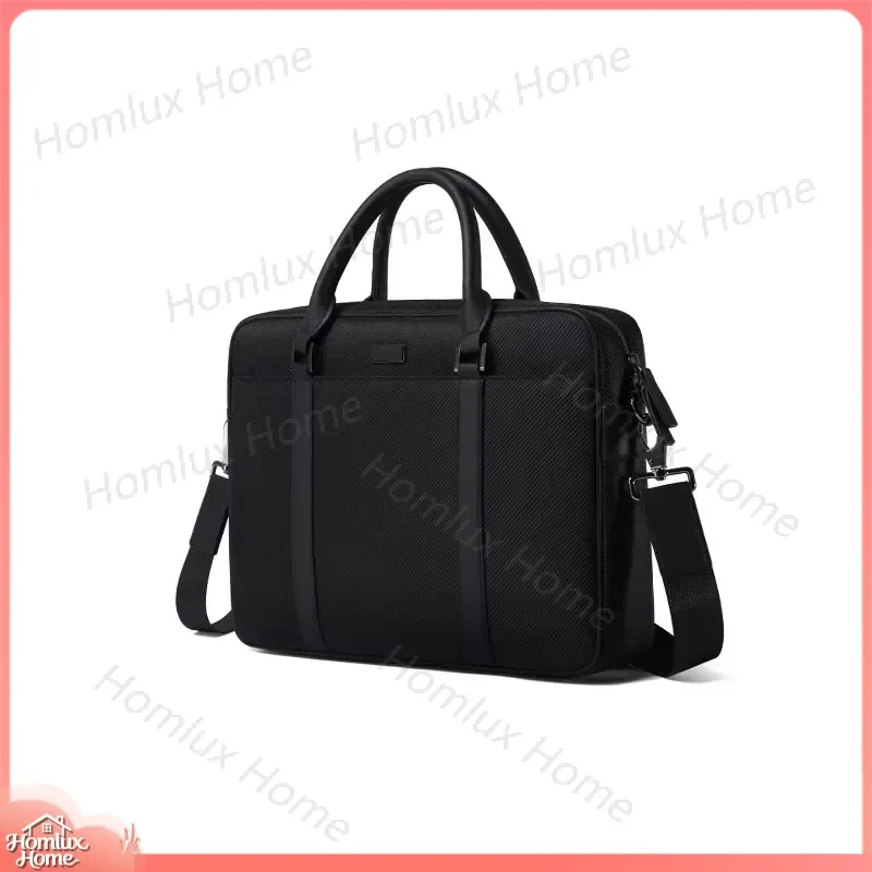 Portable Waterproof Nylon Business Briefcase for Men Large Capacity Crossbody Shoulder Laptop Bag Office Multifunctional
