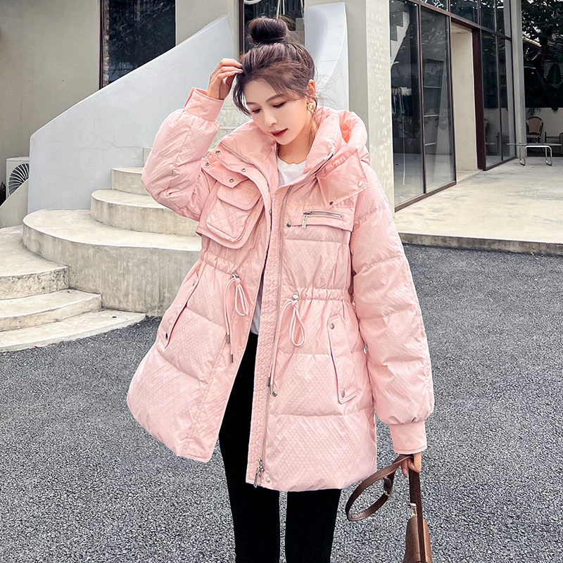 

2023 Hot Coat Jacket Winter Women Hooded Parkas Hight Quality Female Winter White Duck Down Female Thick Warm Down Coat B106