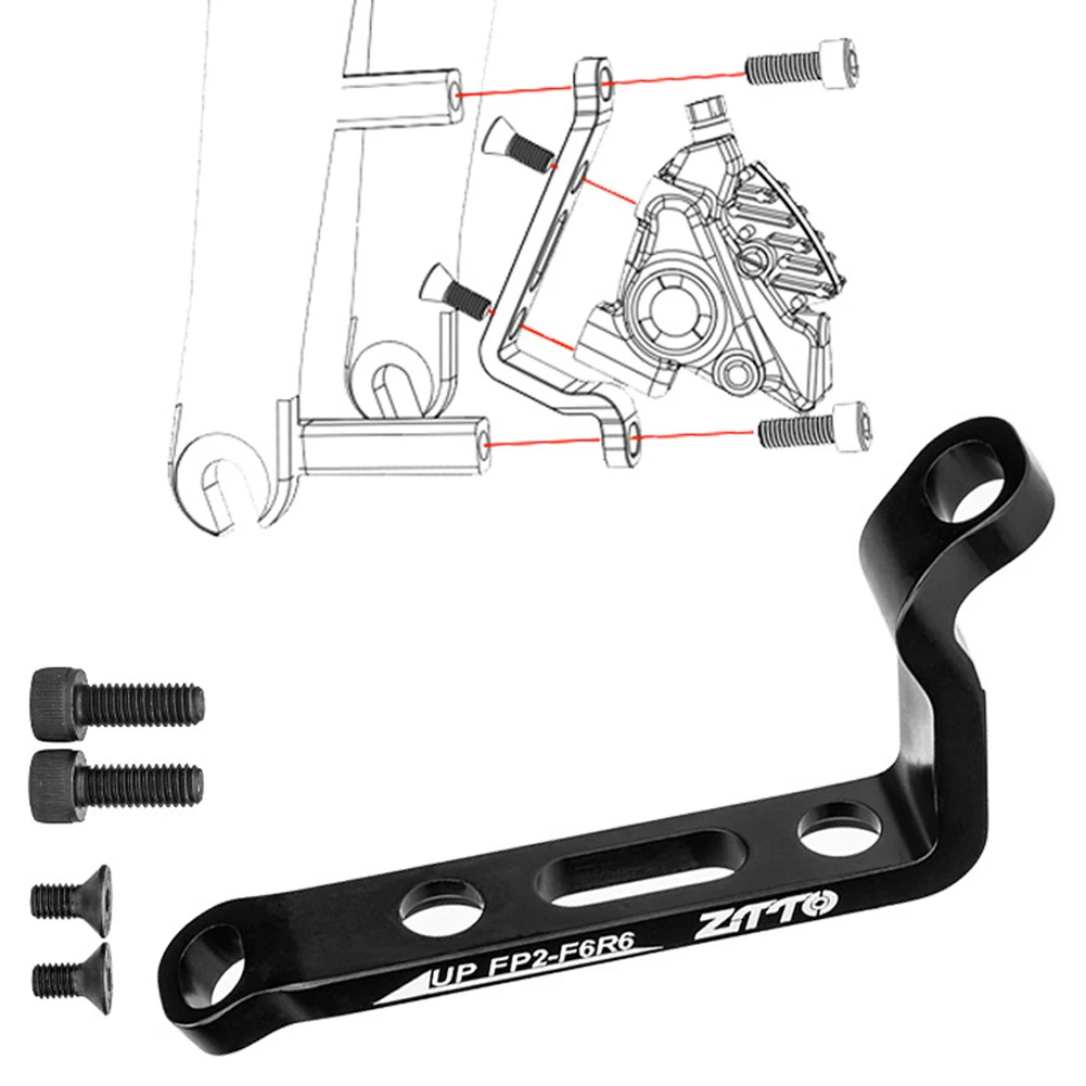 Fahrrad-Scheibenbremsenadapter: Post-Mount auf Flat-Mount Adapter für Scheibenbremssättel vorne und hinten, passend für 160-180mm Rotoren