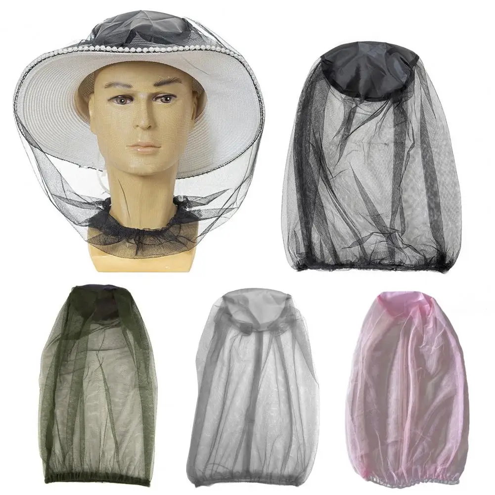 Mosquito Head Net Breathable Mesh Flying Animal Anti Mosquito Insect Garden Beekeeping Hat Face Netting Head Cover