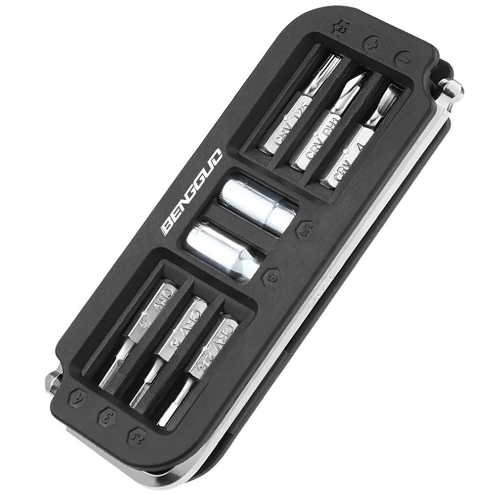 10-in-1 Bicycle Multi-Tool Bike Repair Tool Kit Combination Maintenance Tools