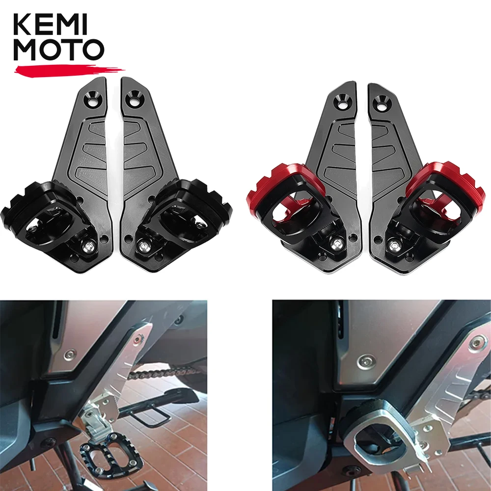 Footrests XADV750 2023 For HONDA XADV X-adv 750 2021 Aluminum Alloy Rear Pedal Foot Stand Folding Passenger Foot Pegs Folding