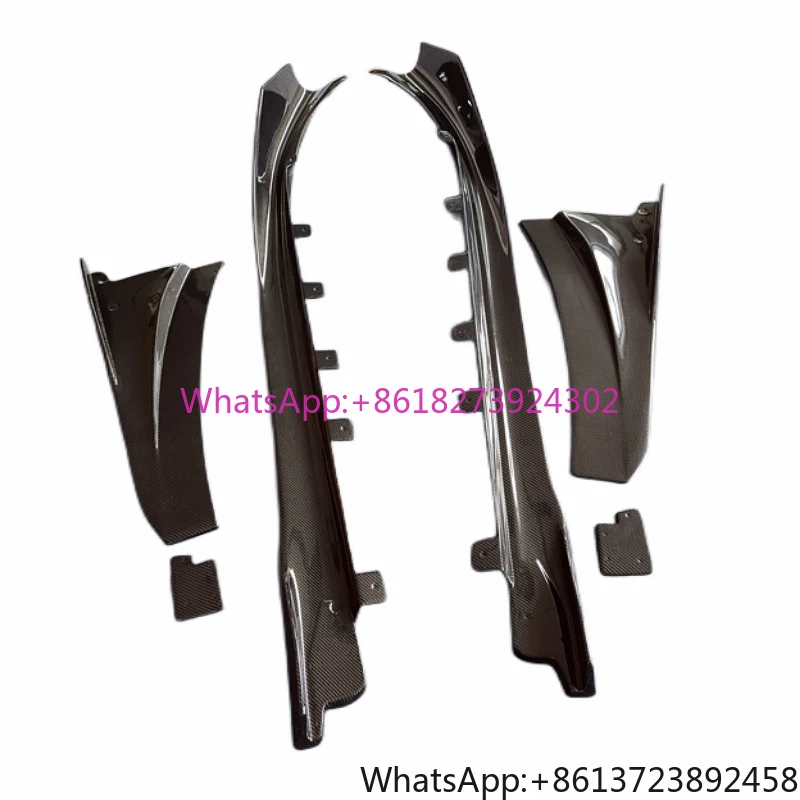 

For 14+BMW I8 True Carbon Fiber EB Style Side Skirt Body Kit Front Rod Edge Rear Diffuser Rear Spoiler