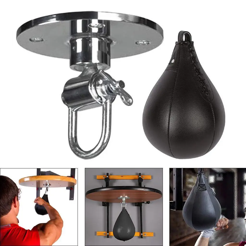 

High Quality PU Pear-shaped Boxing Speed Ball Punching Bag For Thai Fitness Inflatable Boxing Response Workout Striking Speedbag