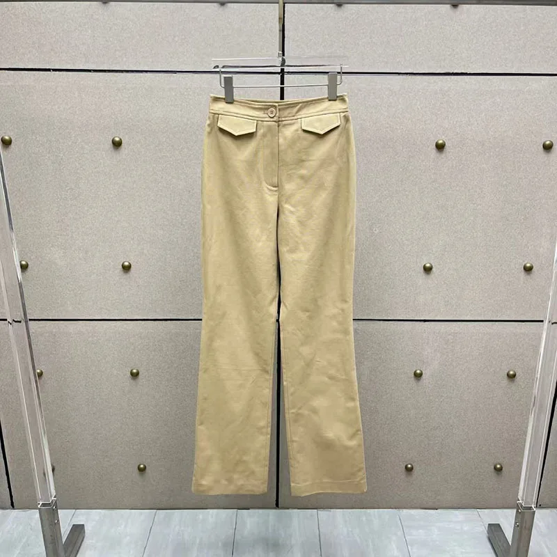 

2026 early Spring new minimalist style, versatile, slimming, high-waisted straight-leg women's casual suit pants
