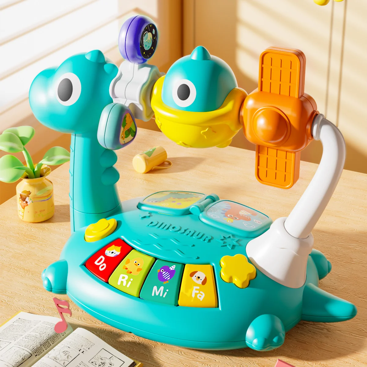 Brinquedos de teclado de piano musical, brinquedos eletrônicos de educação precoce, brinquedos de educação musical, brinquedos de atividades para bebês, cultivando cores dos bebês