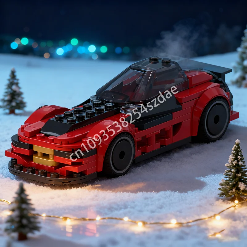 

102 шт. MOC, роскошный тормоз для стрельбы, альтернативная городская модель, строительные игрушки, блоки, архитектурная идея, рождественские подарки, кирпич, детский день рождения