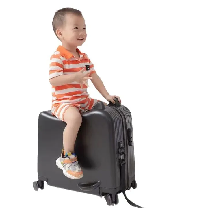 Children's Suitcase Can Be Mounted Suitcase 18-inch Boarding Case Universal Wheel Cartoon Trolley Case 20-inch Password Case