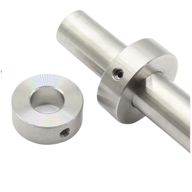 304 Stainless Steel Optical Axis & Drill Bit Limit Rings - Single-Hole Clamping Stop Ring with Double-Set Screw